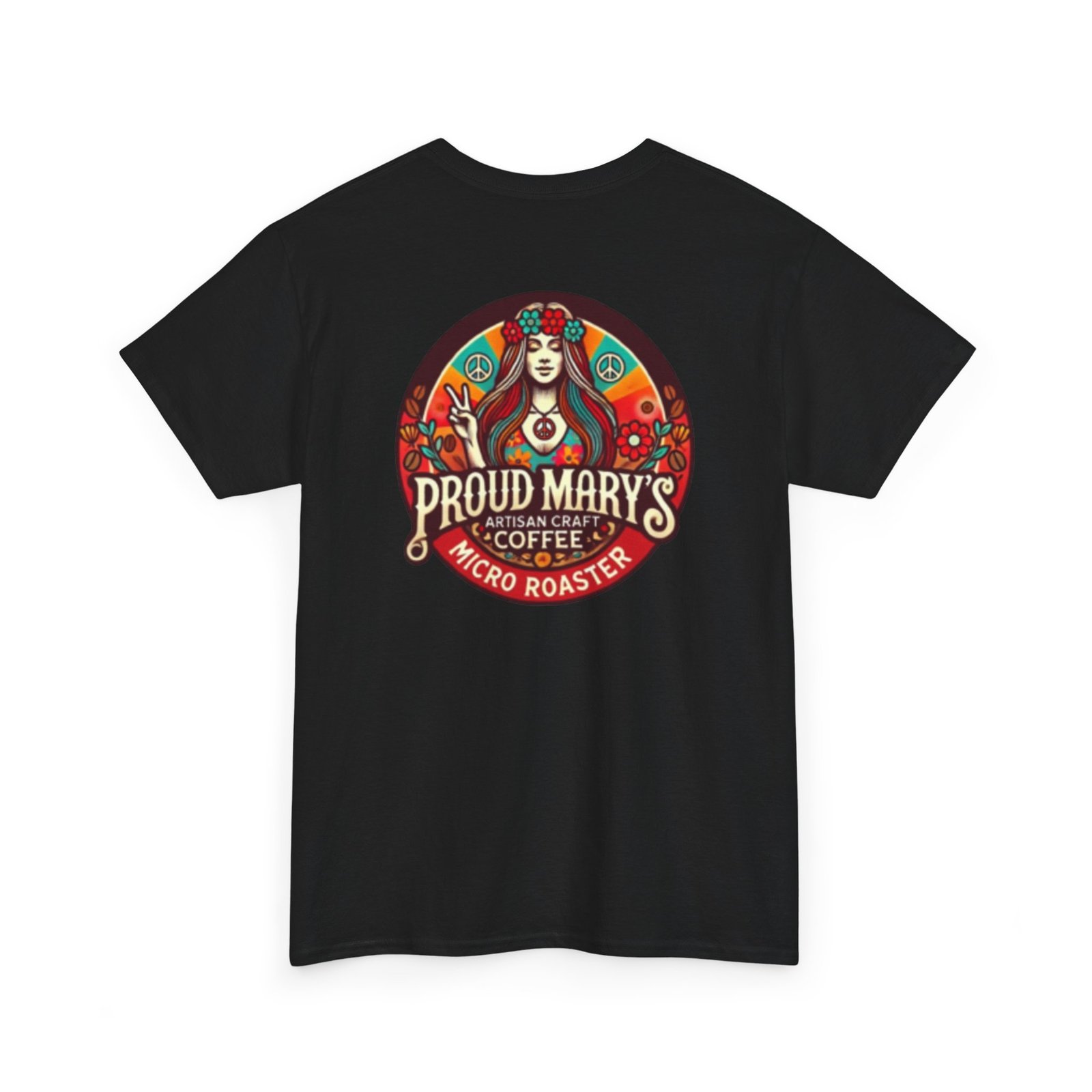 Proud Mary's Coffee Roaster Unisex Heavy Cotton Tee - Retro Design for Coffee Lovers - Image 5