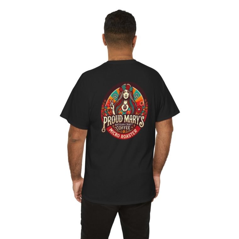 Proud Mary's Coffee Roaster Unisex Heavy Cotton Tee - Retro Design for Coffee Lovers - Image 10