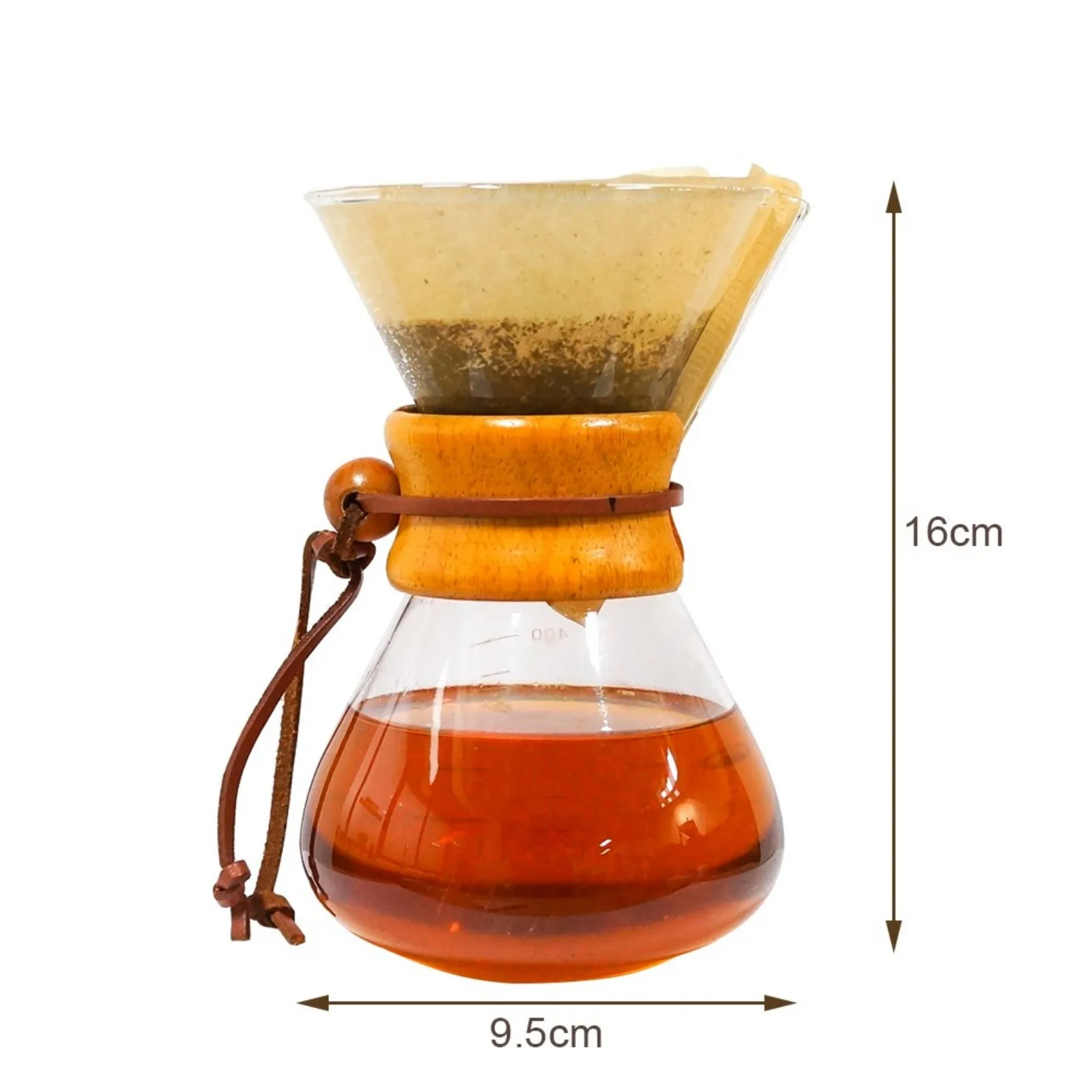 CHEMEX Coffee Brewer; (400ml) - Image 4