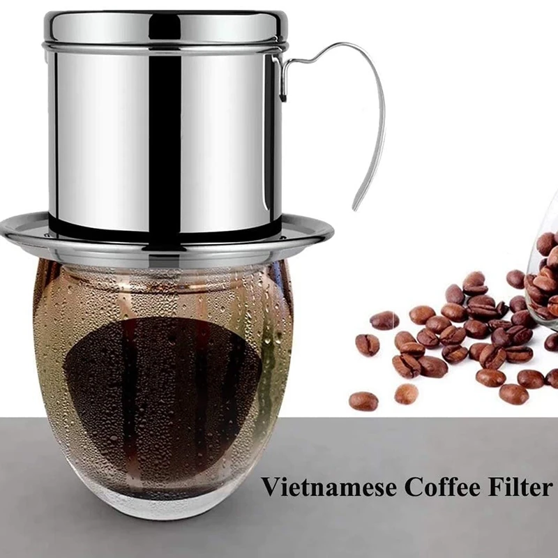 Vietnamese Coffee Filter Portable Coffee Press Maker Reusable Phin Infuser Strainer Pot Coffee Drip Brewer Manual Coffee - Image 6