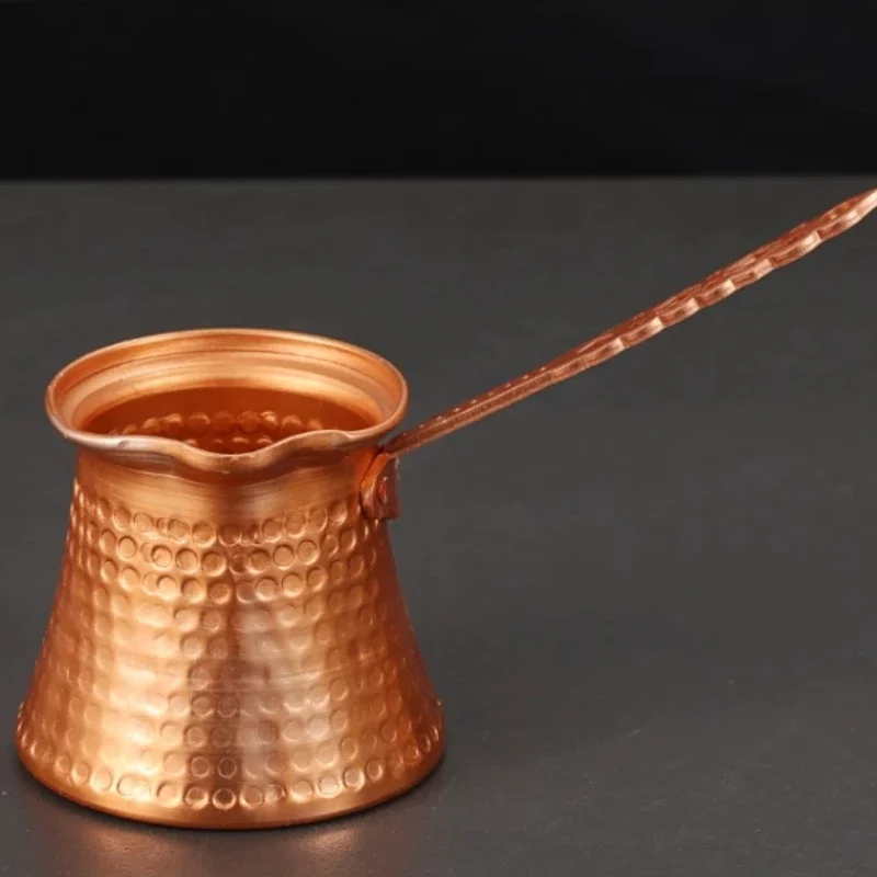 330ml Turkish Copper Coffee Pots Heat Resistance Brewing Chocolate Milk Moka Pot for Home Kitchen Espresso Coffeeware Teaware - Image 5